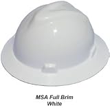 MSA Safety Works 10006318 Full Brim Hard Hat, White