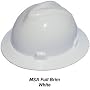 MSA Safety Works 10006318 Full Brim Hard Hat, White