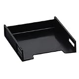RUB53206 Stak-Ette Desk Tray, Letter, Front Loading, Black