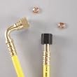 Yellow Jacket 78736 36", Str. x 90*, high temp. pressure control hose, yellow