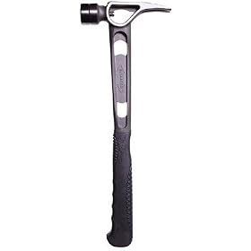 Stiletto TB15SS TiBone 15-Ounce Smooth Face Titanium Hammer, Straight Handle