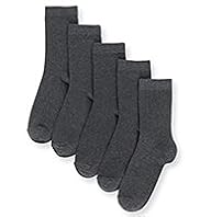 5 Pairs of Freshfeet™ Cotton Rich School Socks