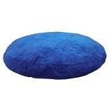 Caddis Pet Poly-Suede Oval Pet Bed in Blue