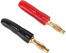 GOLD PLATED CRIMP-ON BANANA PLUGS 16 PK