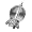Crystal Ball Charm - Sterling Silver