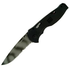 SOG Specialty Knives & Tools Tiger Stripe FSA-5 Flash II, 1/2 Serrated
