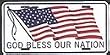 God Bless Our Nation License Plate (US Flag)
