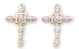 14kt Gold Religious Pendant with Diamonds - DS843