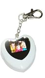 1.1 inch White Heart Shaped Digtal Photo Frame Key Chain