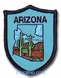 Arizona - State Shield Patches, blue
