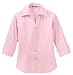 NEW Port Authority - Ladies 3/4 Sleeve Open Neck Blouse Pale Pink-L