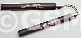 BALL BEARING NUNCHUCKS-FOAM RUBBER NUNCHAKU-BLACK