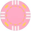 Real Clay 12 Striped Tri Color Poker Chips, 25 14 gram Pink Poker Chips