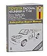 Haynes Repair Manual for 1995 - 2000 Toyota Tacoma