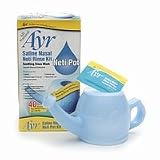 Ayr Saline Nasal Neti Pot Rinse Kit - 40 Salt Mix Packets