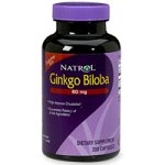 Natrol Ginkgo Biloba, 60mg,Capsules - 200 ea (Pack of 2)