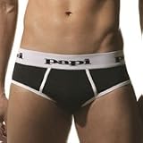 Papi Cool Jersey Brief for Men - Black