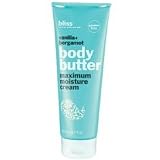 Bliss Vanilla+Bergamot Body Butter Maximum Moisture Cream 6.7 oz