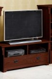 Wide-screen Tv Stand Wood Two-drawer Macintosh Oak