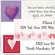 Wedding Stationery Address Labels, 225 labels, Heart Design