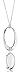 ELLE Jewelry White Jade Oval Sterling Silver Necklace, 16"
