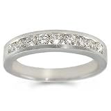 CleverEve's Channel-Set Diamond Ring in Platinum