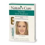 Nature'sCureTwo-PartAcneTreatmentSystem,forWomen,1monthsupply(60Tablets,1OunceCream)