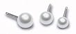 Blomdahl Mini White Pearl Earrings 4mm