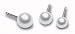Blomdahl Mini White Pearl Earrings 4mm