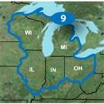 Garmin TOPO US 24K Great Lakes Wisconsin, Michigan, Illinois, Indiana and Ohio Map (microSD/SD Card)