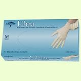 Medline Ultra Synthetic Exam Gloves   Small   Qty of 1000   Model MDS193074