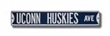Steel Street Sign: UCONN HUSKIES AVE