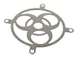 Revoltec Laser Cut Fan Grill Biohazard - Fan grill - 80 mm