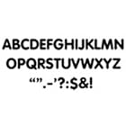 STICK-EZE 2IN LETTERS and MARKS BLACK by Trend