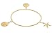 18K Gold Over Sterling Silver Charm Bangle Bracelet by Andrea Barna
