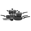 T-Fal Premier Collection Hard Enamel 11 Piece Cookware Set, Black
