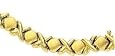 14K Gold Hugs and Kisses Necklace or Bracelet. 7mm wide