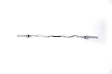Threaded Solid Curl Bar with Collars - For Use With Standard Weight Plates