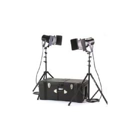 Smith Victor K62, 2 Q60SG, 1200-Watt Broad Lighting Kit with Light Cart on Wheels Carrying Case.