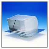 Buy 4 Aluminum roof cap with Backdraft Damper - Duct Connection & Screened Exhaust... by Fantec