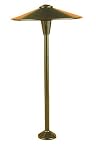 Black, Alum. China Hat Outdoor Light 10 in. Wide
