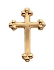 Cross Lapel Pin 14K White Gold