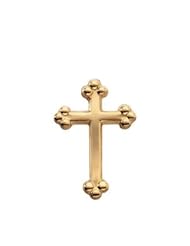 14K Yellow Gold 14.00X09.00 mm Cross Lapel Pin