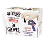 Medi-Touch Powder Free Latex Disposable Gloves, Small, 50-Count Boxes (Pack of 6)