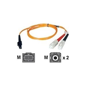 Tripp Lite N310-15M Duplex Multimode 62.5 125 Fiber Optic Patch Cable MTRJ SC - 15M (50ft) by Tripp Lite