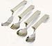 Plastic Handle Swivel Teaspoon Custom Molded Oval Handle Stainless Steel