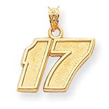 14k NASCAR Matt Kenseth Number 17 Pendant