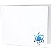Star of David judaica blue foil on white cardboard photo folder frame sold in 50's