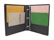 Dakota Designs 2LKC5 View Binder, D-Ring, 3 In, Black, PK6