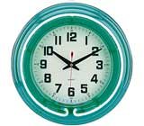 Lime Green Translucent Neon Clock